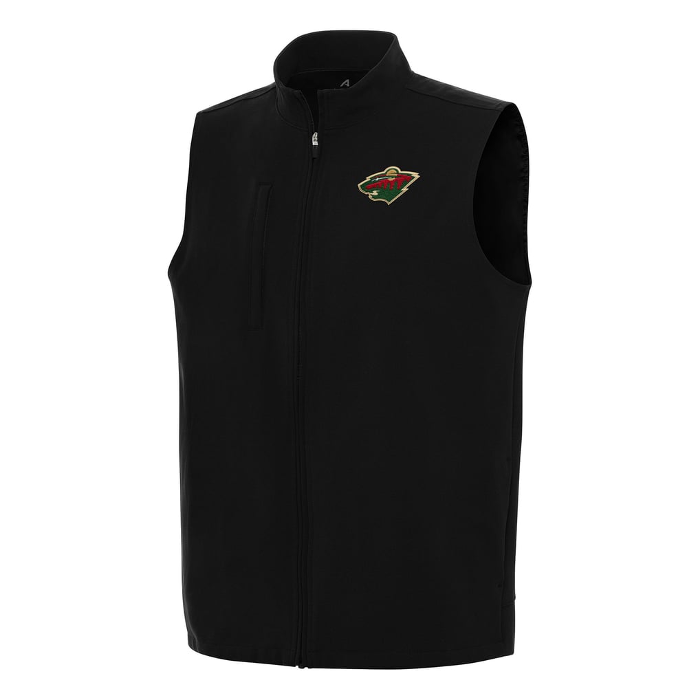 Minnesota Wild Antigua Regard Full-Zip Vest - Black