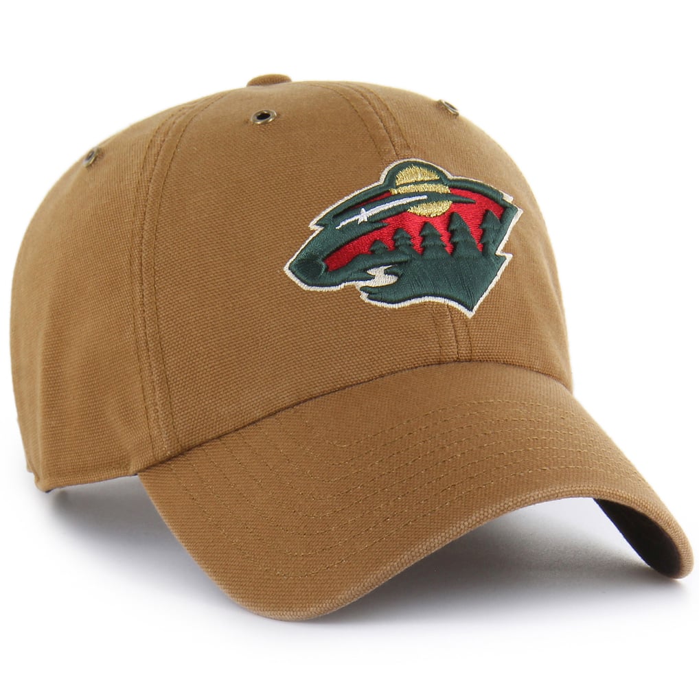 Minnesota Wild Carhartt x '47 Clean Up Adjustable Hat - Brown