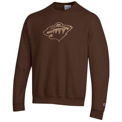 Minnesota Wild Champion Eco Powerblend Sweatshirt - Brown