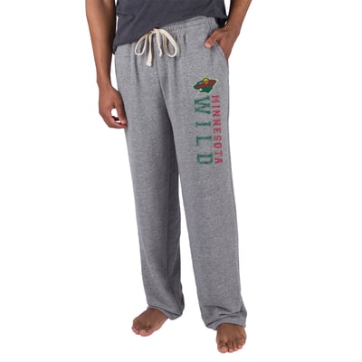 Minnesota Wild Concepts Sport Mainstream Terry Tri-Blend Pants - Gray