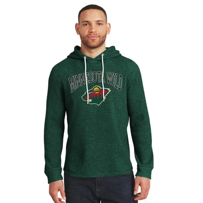  Minnesota Wild Darius Rucker Collection by Fanatics Waffle-Knit Hooded Tri-Blend Long Sleeve T-Shirt - Green