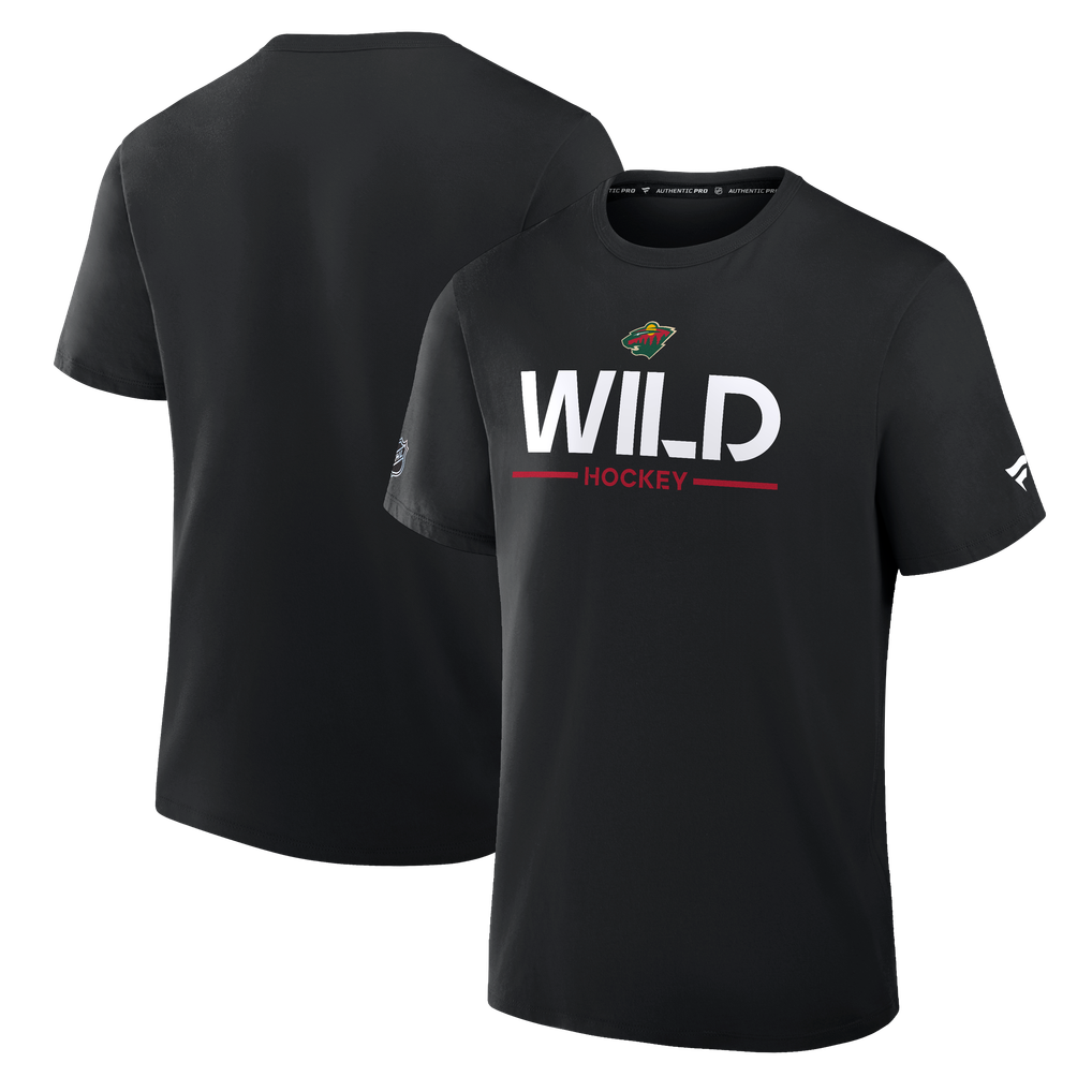 Minnesota Wild Fanatics Authentic Pro Primary T-Shirt - Black