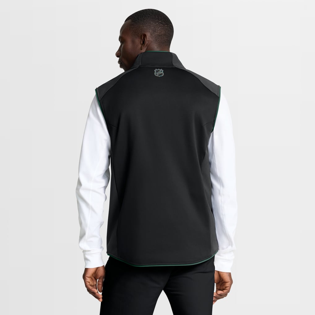 Minnesota Wild Fanatics Authentic Pro Rink Full-Zip Vest - Black