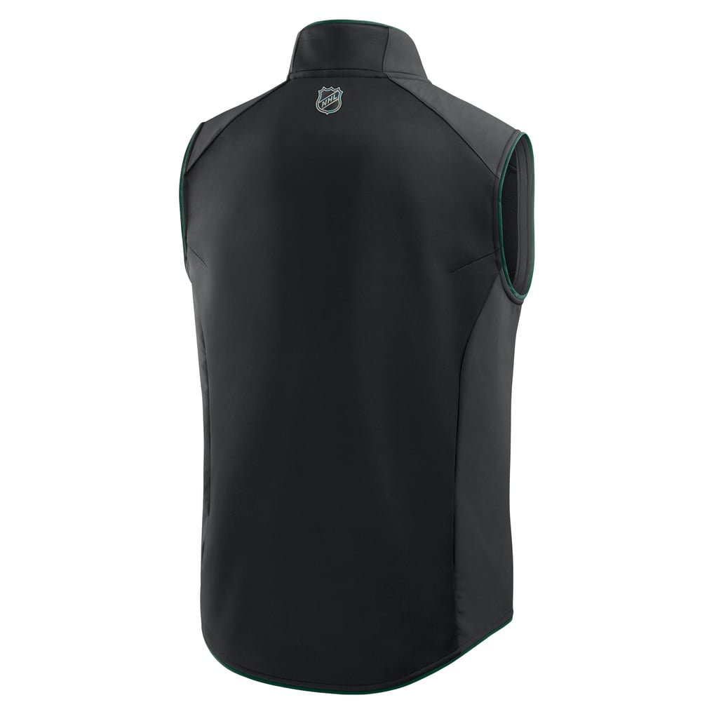Minnesota Wild Fanatics Authentic Pro Rink Full-Zip Vest - Black
