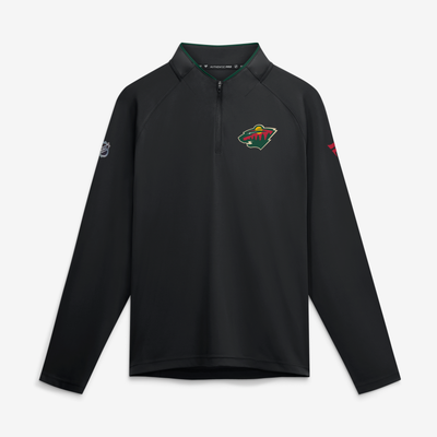 Minnesota Wild Fanatics Authentic Pro Rink Lightweight Quarter-Zip Pullover - Black
