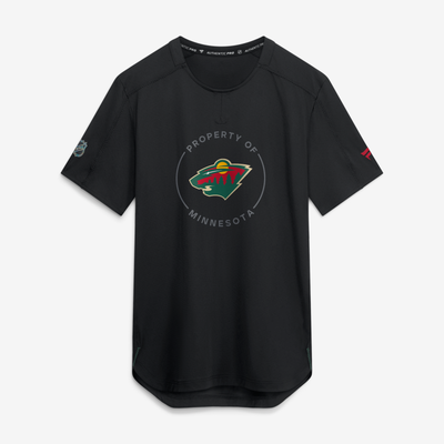 Minnesota Wild Fanatics Authentic Pro Train Performance T-Shirt - Black