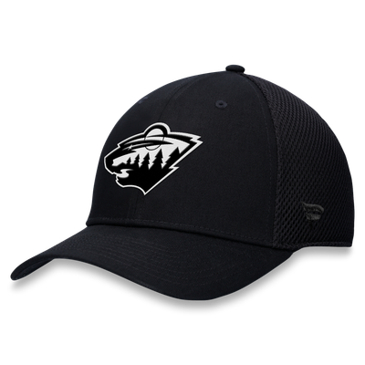  Minnesota Wild Fanatics Tonal Meshback Stretch Hat - Black