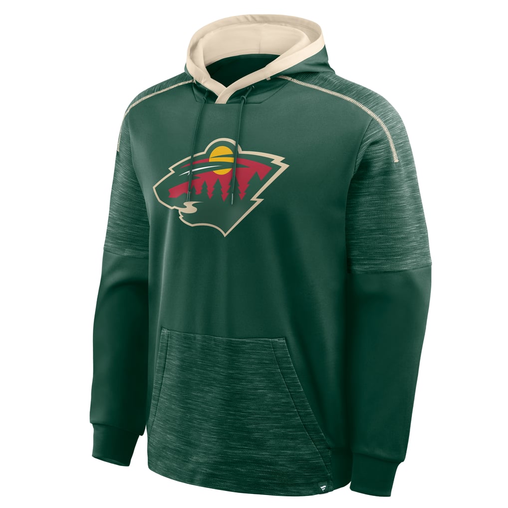 Minnesota Wild Fanatics Goaltender Defender Raglan Pullover Hoodie - Green