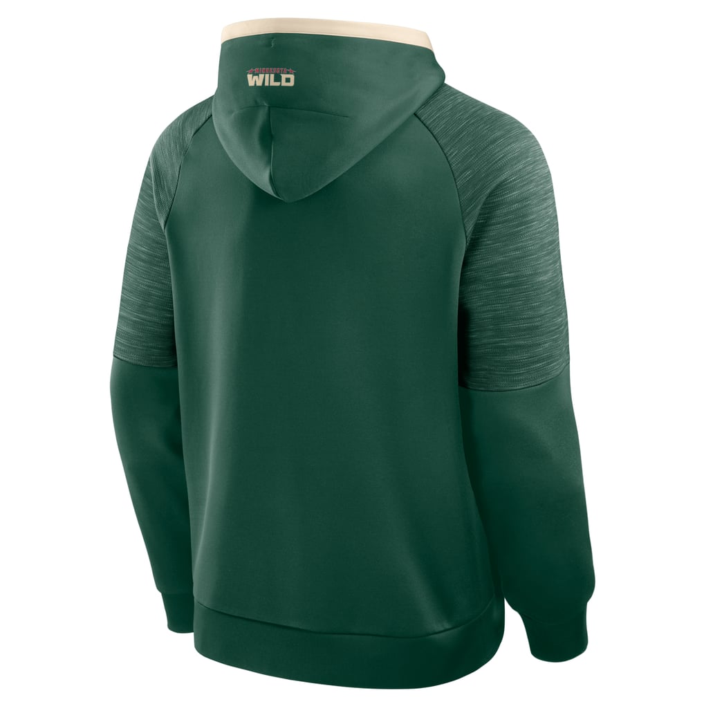 Minnesota Wild Fanatics Goaltender Defender Raglan Pullover Hoodie - Green