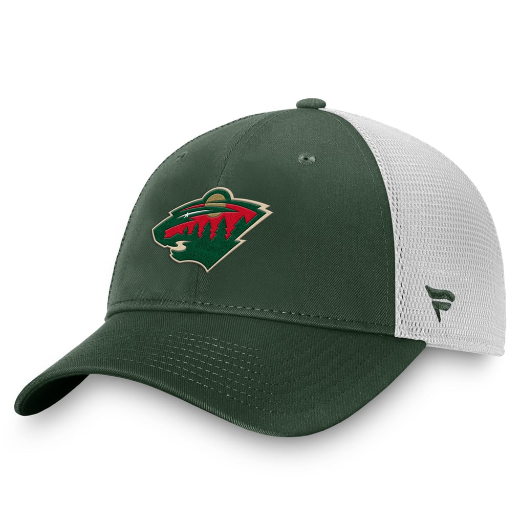 Minnesota Wild Fanatics Core Primary Logo Trucker Adjustable Hat - Green/White