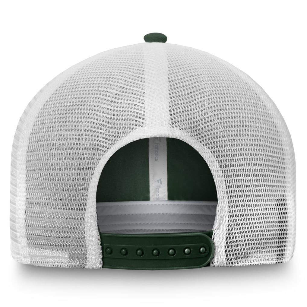 Minnesota Wild Fanatics Core Primary Logo Trucker Adjustable Hat - Green/White