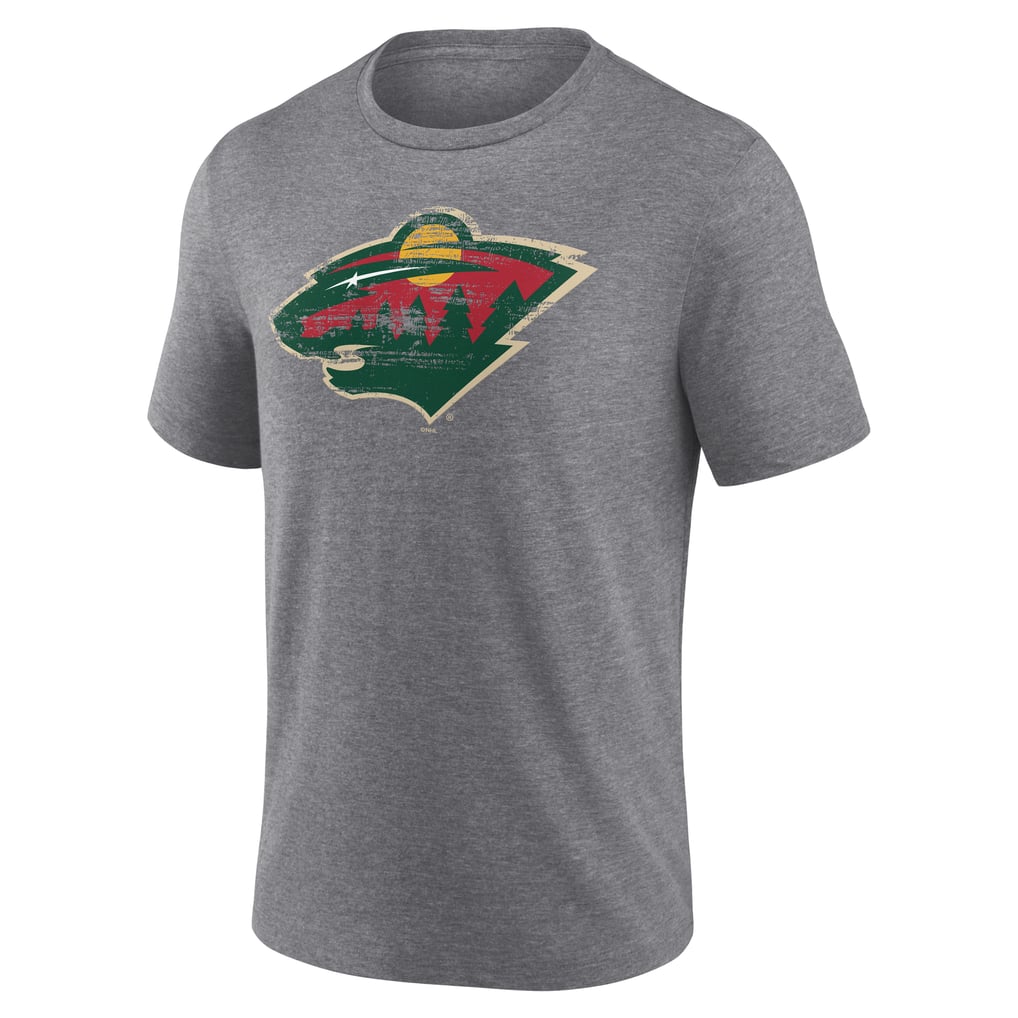 Minnesota Wild Heritage Custom Tri-Blend T-Shirt - Gray