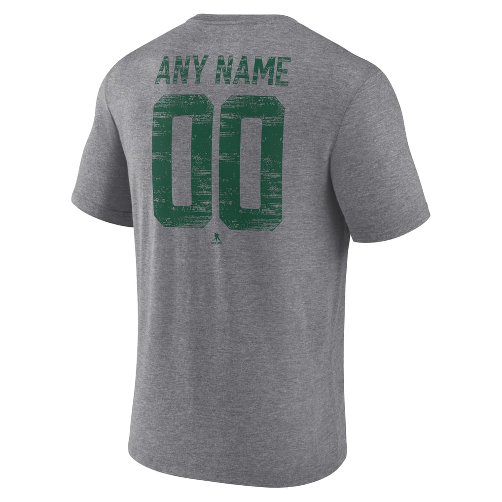 Minnesota Wild Heritage Custom Tri-Blend T-Shirt - Gray