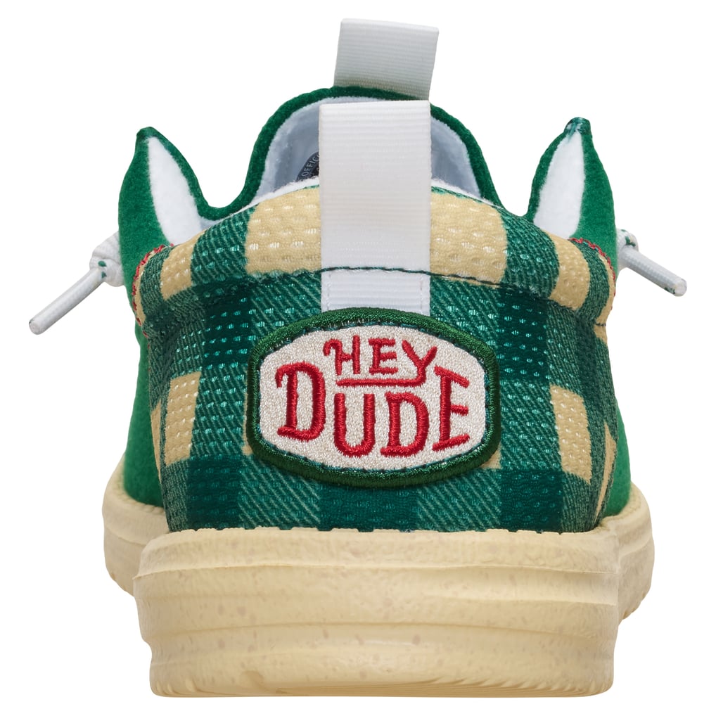 Men's Minnesota Wild Hey Dude Green Wally Funk Casual Slip-On Shoes