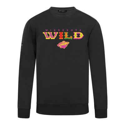 Minnesota Wild Levelwear DOTD Fiesta Text Zane Sweatshirt - Black
