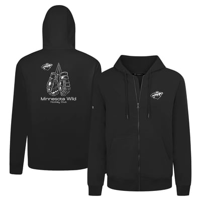 Minnesota Wild Levelwear Gauntlets Uphill Full-Zip Hoodie - Black