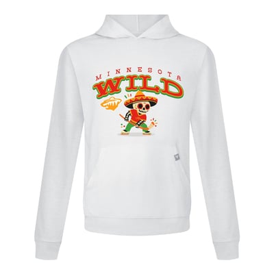 Minnesota Wild Levelwear DOTD Sugar Skull Player Relay Hooded T-Shirt - White

