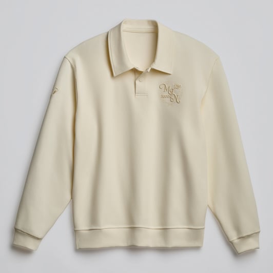 Minnesota Wild lululemon Smooth Double-Knit Long-Sleeve Polo - Coconut Ivory