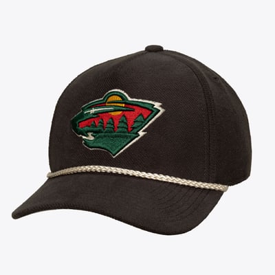  Minnesota Wild Mitchell & Ness Heritage Hues Pro Crown Snapback Hat - Charcoal