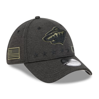 Minnesota Wild New Era Stealth Mode Flex 39Thirty Stretch Hat - Black