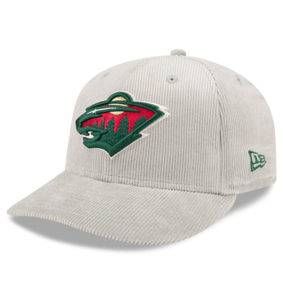 Minnesota Wild New Era Corduroy 59FIFTY Fitted Hat - Gray