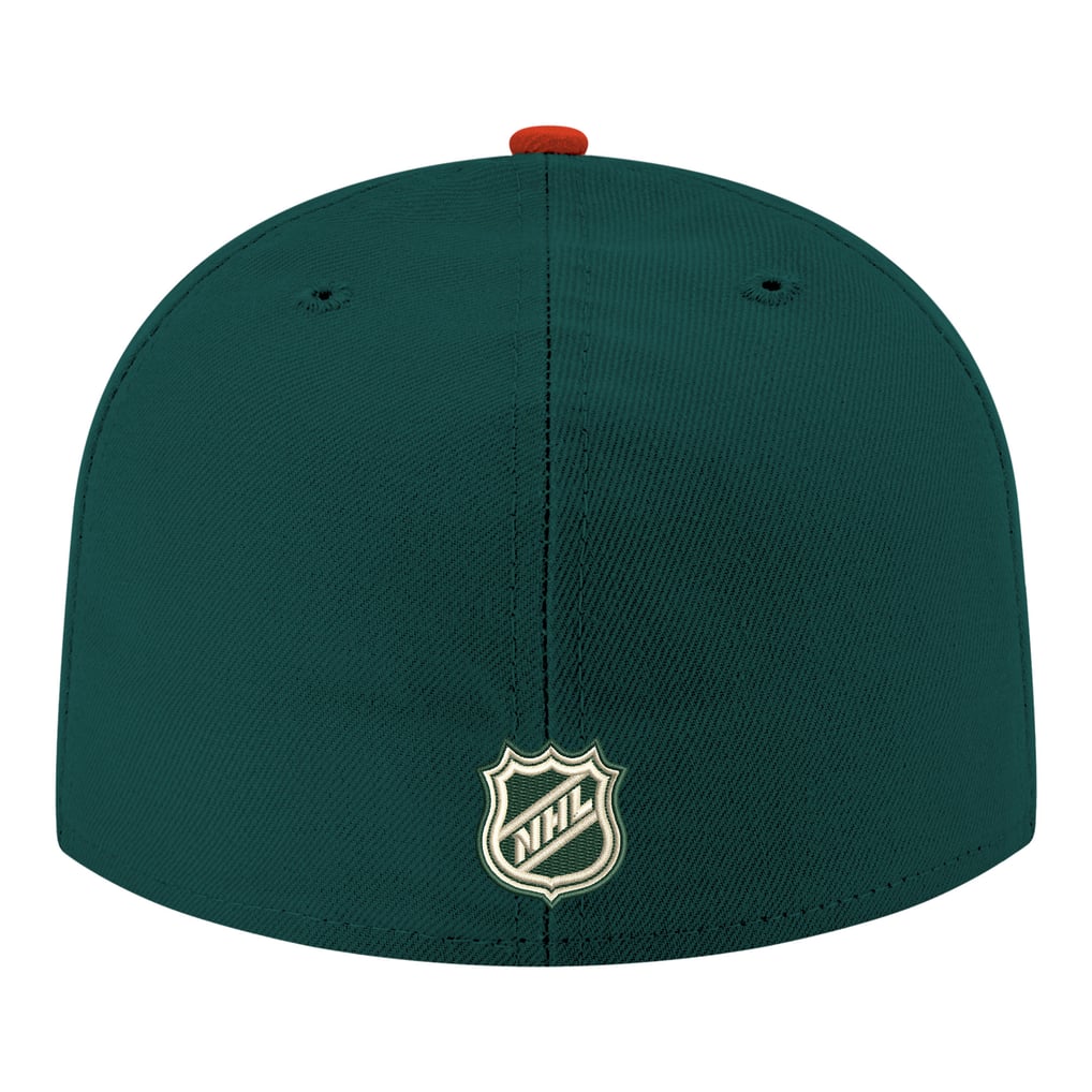  Minnesota Wild New Era Core Logo Two-Tone 59FIFTY Fitted Hat - Green
