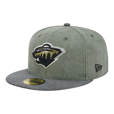 Minnesota Wild New Era Roll Call 59FIFTY Fitted Hat - Olive/Black