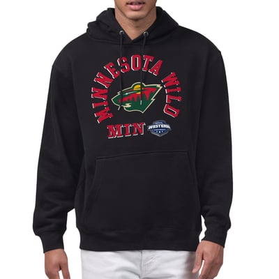 Minnesota Wild Starter All-Around Fan Hoodie - Black