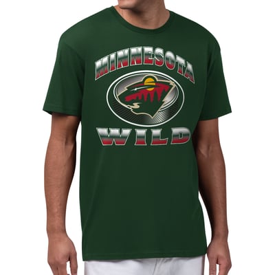  Minnesota Wild Starter Face Off T-Shirt - Green