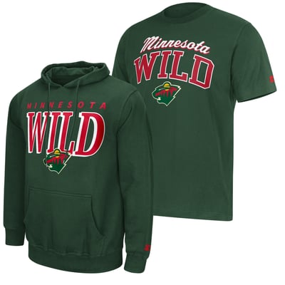 Minnesota Wild Starter Logo Hoodie & T-Shirt Combo Pack - Green