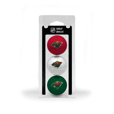 Minnesota Wild 3-Pack Multi-Colored Team Golf Ball Set
