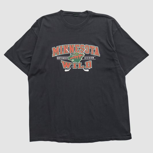 Minnesota Wild Gear For Sports 2000s T-shirt - Black - 2XL by Fanatics Real Vintage
