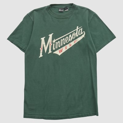 Minnesota Wild Gear For Sports 2000s T-shirt - Green - S by Fanatics Real Vintage