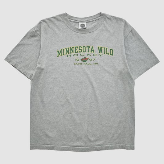 Minnesota Wild NHL 2010s T-shirt - Heather Gray - XL by Fanatics Real Vintage