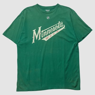 Minnesota Wild Reebok 2000 T-shirt - Green - XL by Fanatics Real Vintage