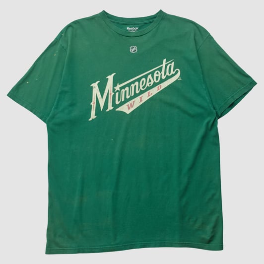 Minnesota Wild Reebok 2000 T-shirt - Green - XL by Fanatics Real Vintage