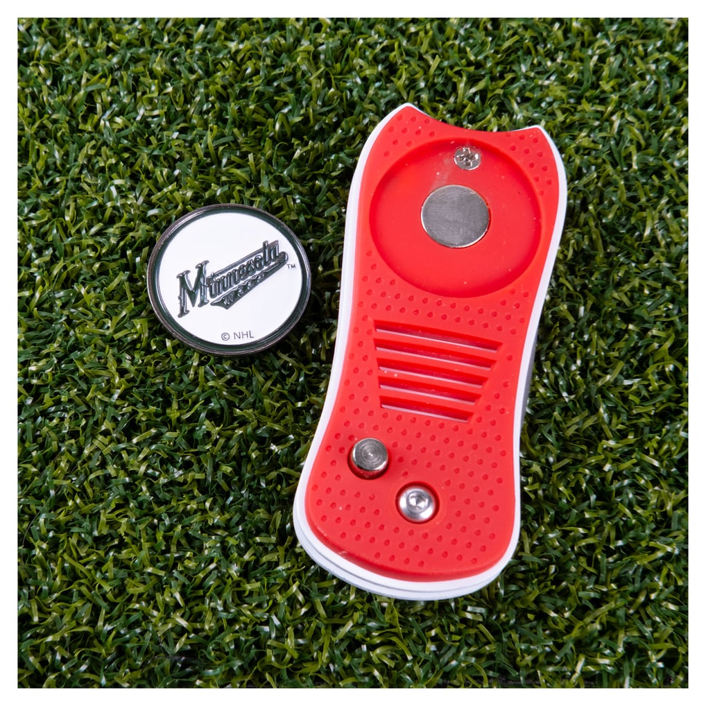 Minnesota Wild Switchblade Divot Tool With Magnetic Ball Marker