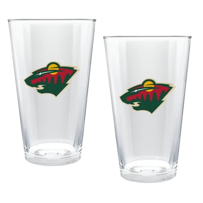 Minnesota Wild Two-Piece 16oz. Double Play Pint Glass Set