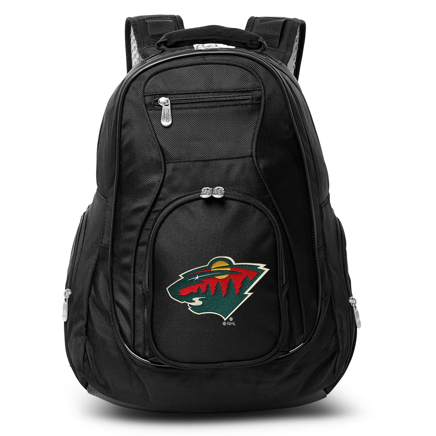 Minnesota Wild MOJO Black 19'' Laptop Travel Backpack