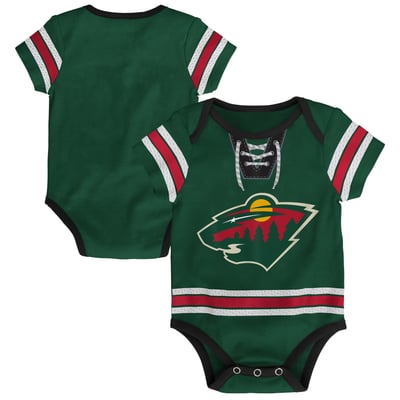 Minnesota Wild Outerstuff Newborn Hockey Bodysuit - Green