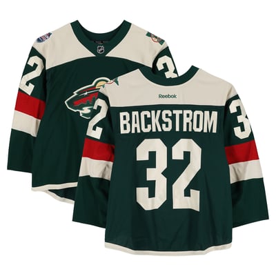 Niklas Backstrom Minnesota Wild Fanatics Authentic Player-Issued #32 Green Jersey vs. Minnesota Wild on February 21, 2016 