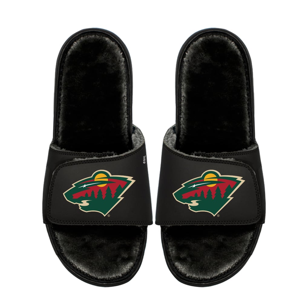  Minnesota Wild ISlide Unisex Logo Fur Slide Sandals