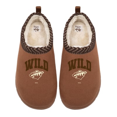 Minnesota Wild ISlide Unisex Tonal Pop Mission Slippers - Tan

