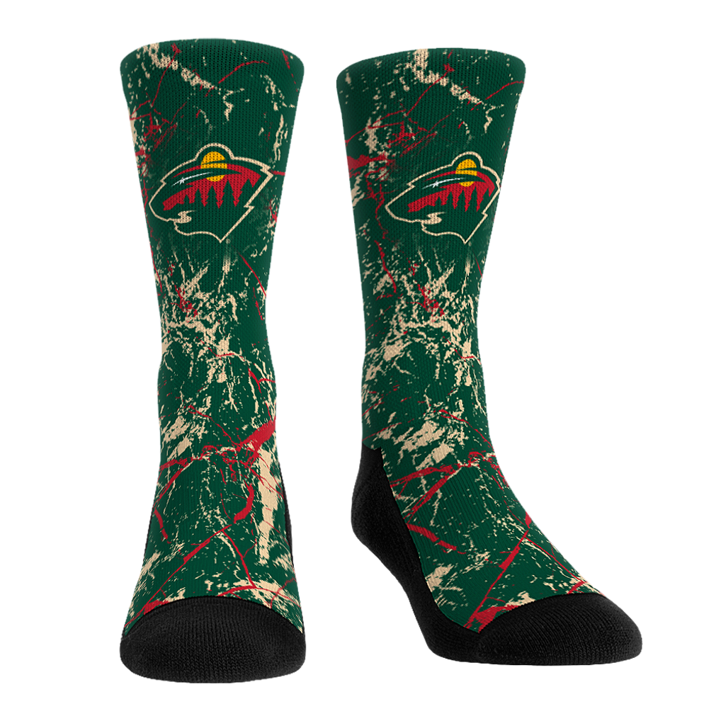 Minnesota Wild Rock Em Socks Unisex Number 1 Dad 2-Pack Crew Socks