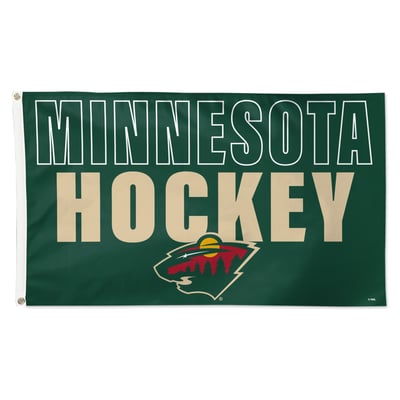 Minnesota Wild WinCraft 3' x 5' Single-Sided Team Location Deluxe Flag