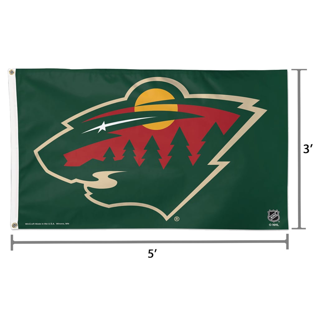 Minnesota Wild WinCraft Deluxe 3' x 5' One-Sided Flag