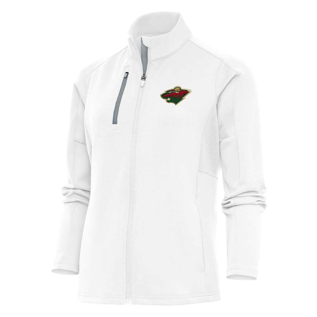 Minnesota Wild Antigua Women's Team Logo Generation Full-Zip Jacket - White