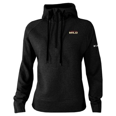 Minnesota Wild Columbia Women's Half-Zip Swingcraft Tri-Blend Hoodie - Black
