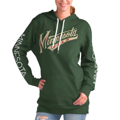 Minnesota Wild G-III 4Her by Carl Banks Women's Overtime Pullover Hoodie - Green