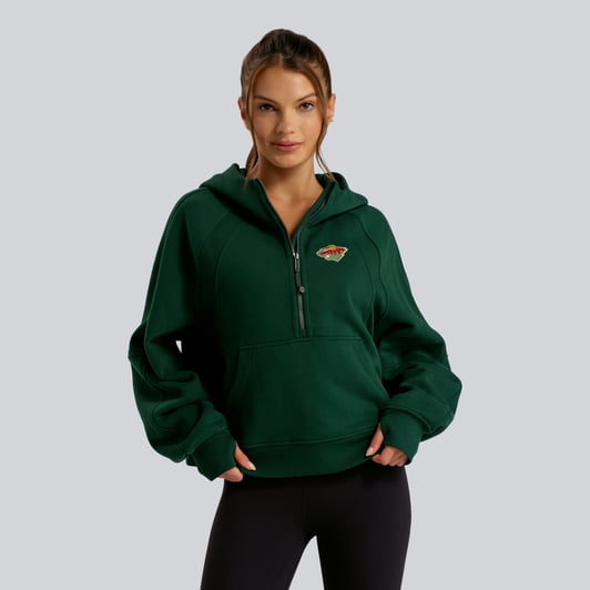 Minnesota Wild lululemon Women's Scuba Oversized Half-Zip Hoodie - Alouette